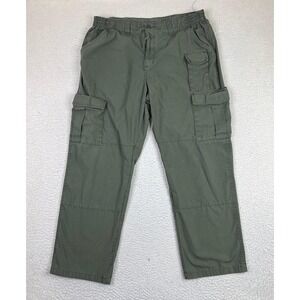 Propper Pants Mens 40x32 (Fits 37x31) Green Ripstop Cargo Elastic Waist